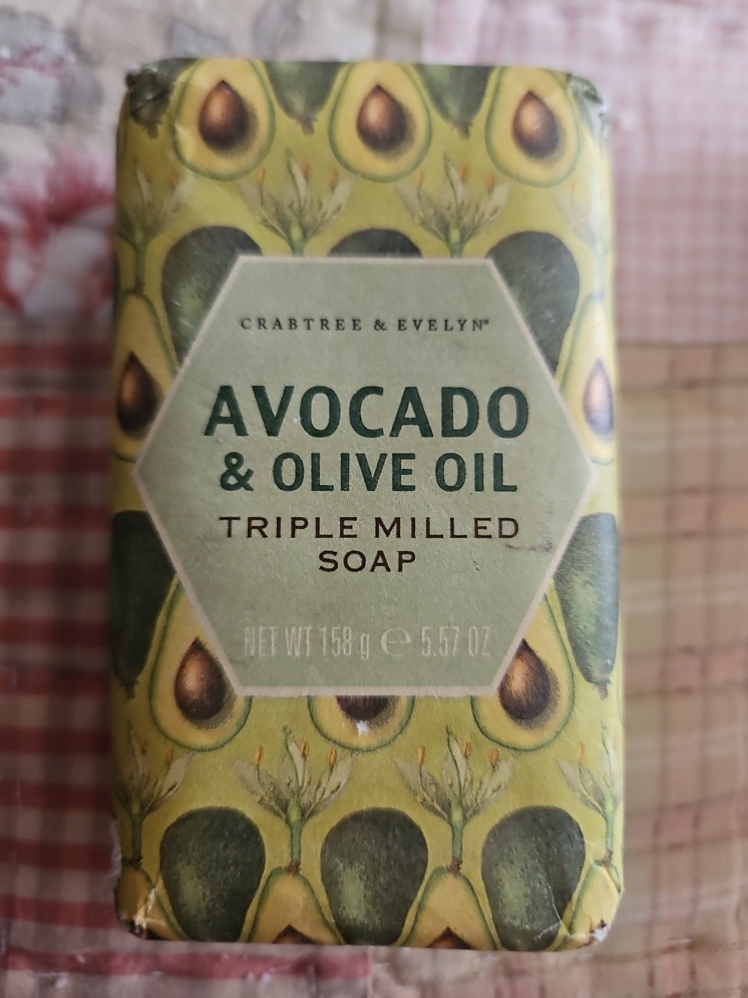 Crabtree & Evelyn AVOCADO & OLIVE OIL Triple Milled Soap 5.6 oz Rare Discontinue