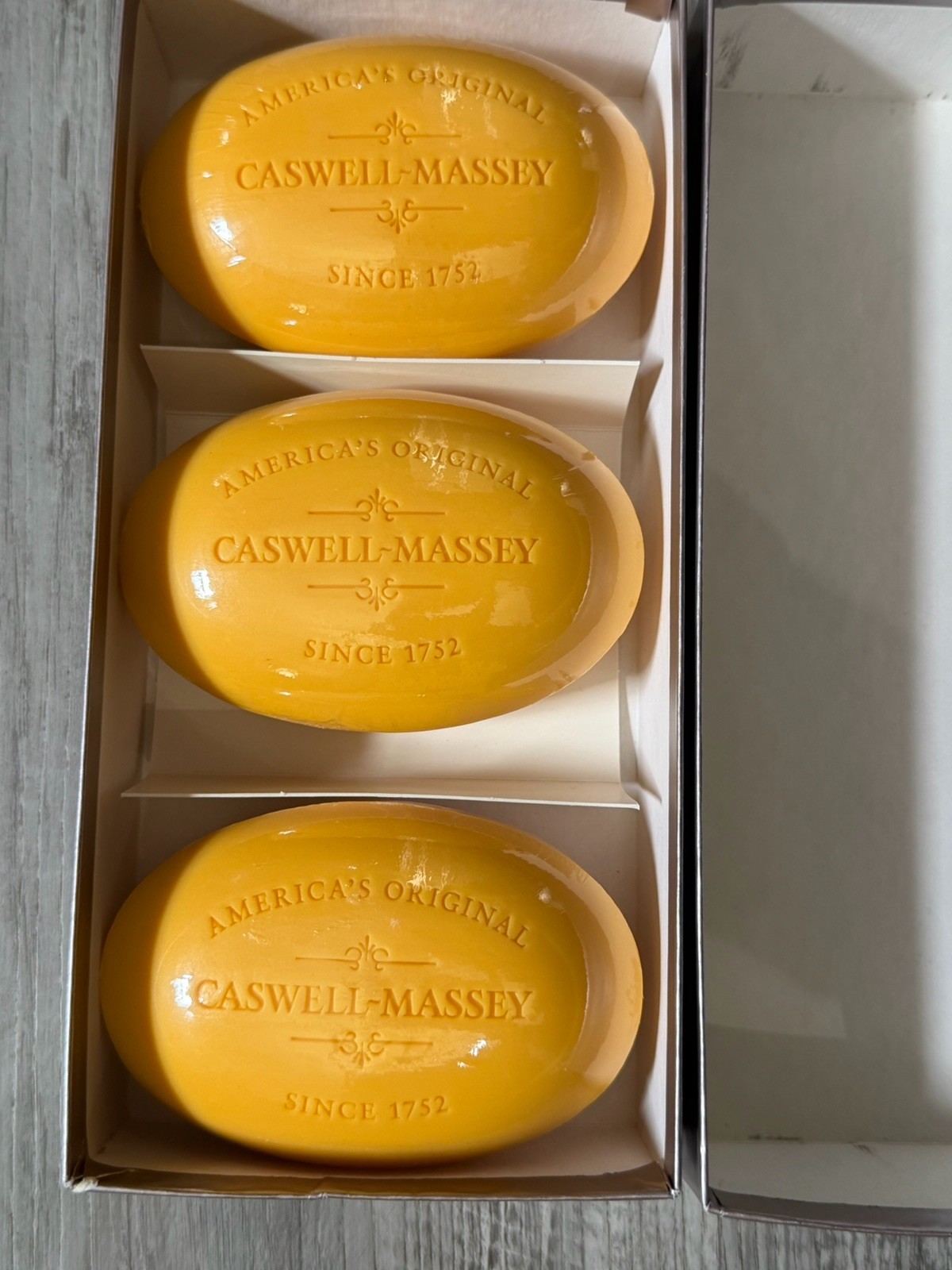 Caswell-Massey Verbena Bath Soap 3 Bars 5.8 oz Each Multipack Cruelty-Free