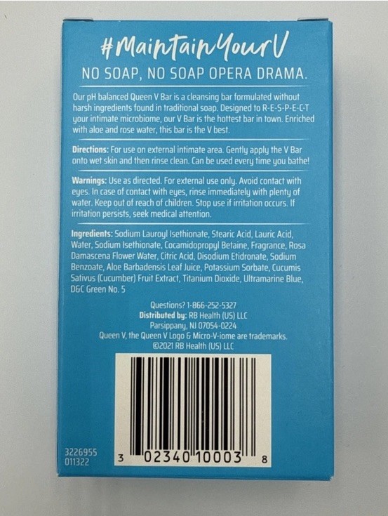 Queen V Cleansing Bar 3 Set V Bars WILD BERRY pH Balanced Soap 3.5oz Sealed NEW