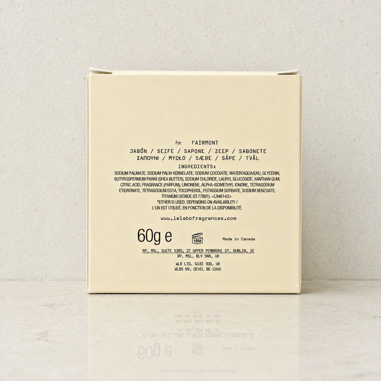 10 PACK – Le Labo Rose 31 Bath Bar, 2oz/60g Set Individually Wrapped, Boxed Soap