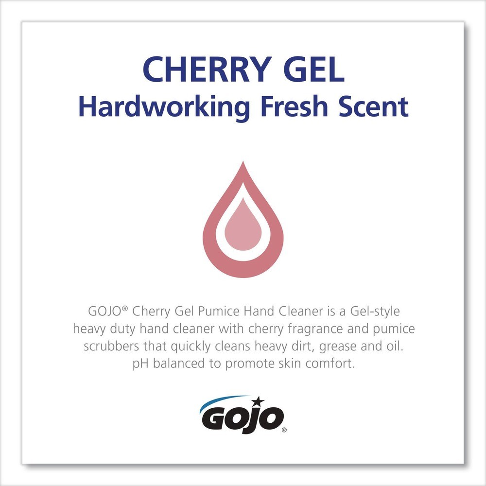 GOJO 235802 1 gal. Cherry Gel Pumice Hand Cleaner – Cherry Scent (2/Carton) New