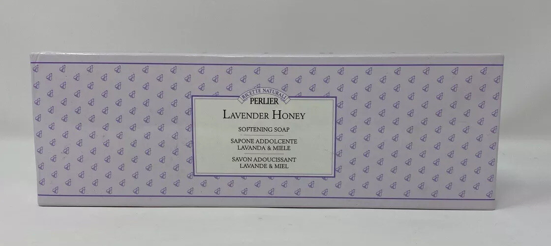 Perlier Lavender Honey Softening Soap – Three 4.4 Oz Sealed Bars Gift Set