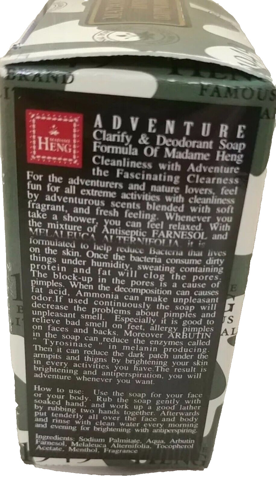 Soap Madame Heng 1949 Natural Balance Adventure Clarify Deodorant Relax 150g.x3