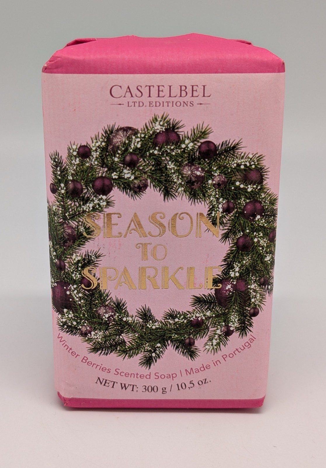 Castelbel Season to Sparkle Winter Berries Scented Bar Bath Soap Xmas – 10.5 oz