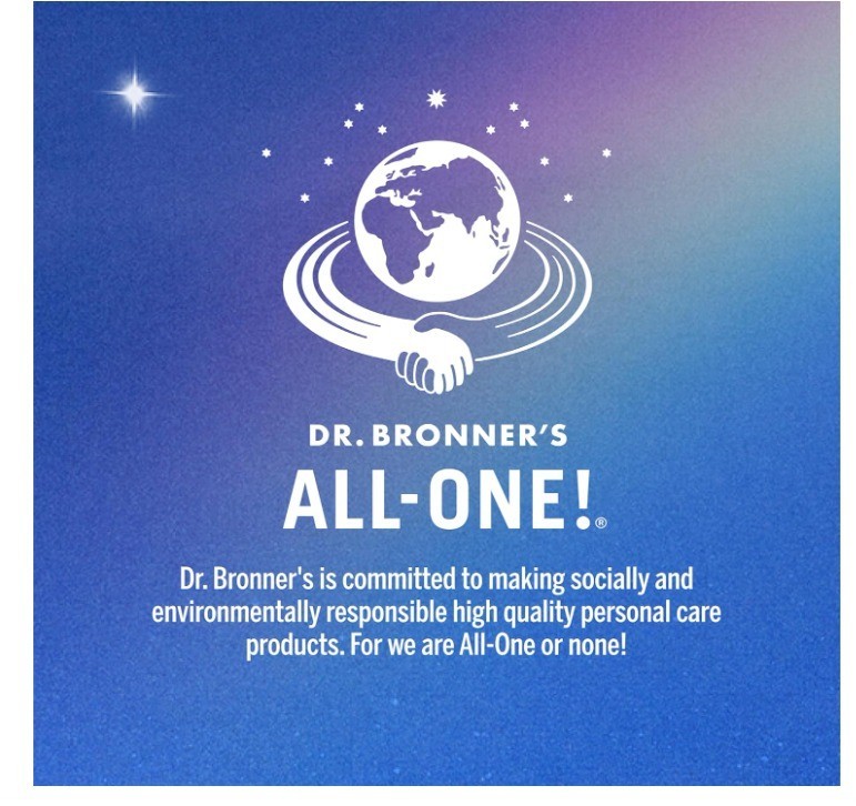 ​Dr. Bronner’s Peppermint Pure Castile Liquid Soap 32oz Organic Vegan Body Wash