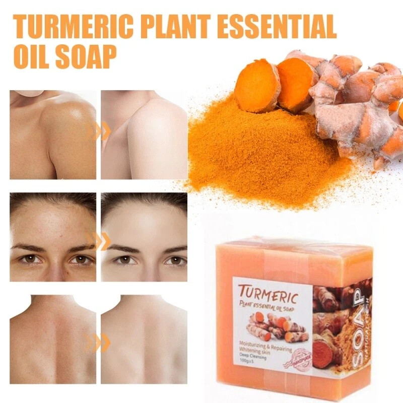 1-5 Kojic Acid Soap Dark Spot Whitening Turmeric Skin Bleaching Lightening 100G