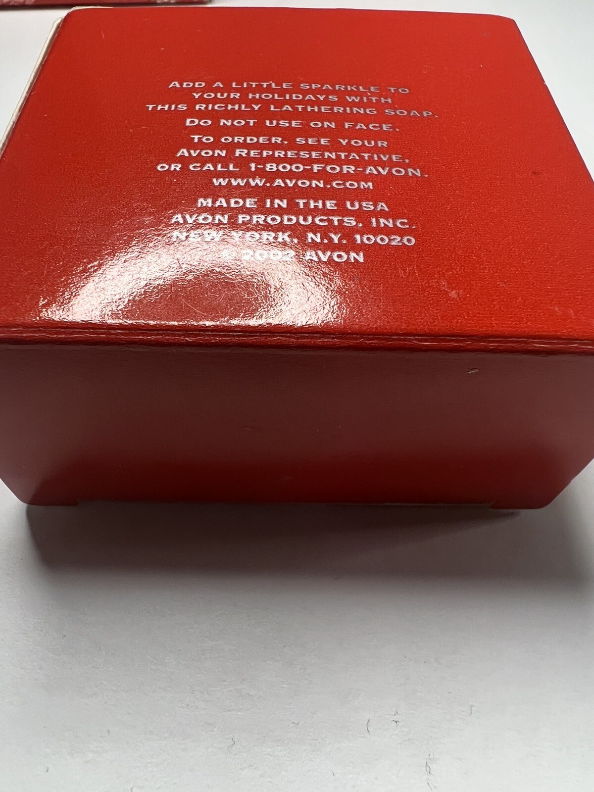 Lot 3 AVON Holiday Sparkle Soap Bars 2 Star & 1 Poinsettia