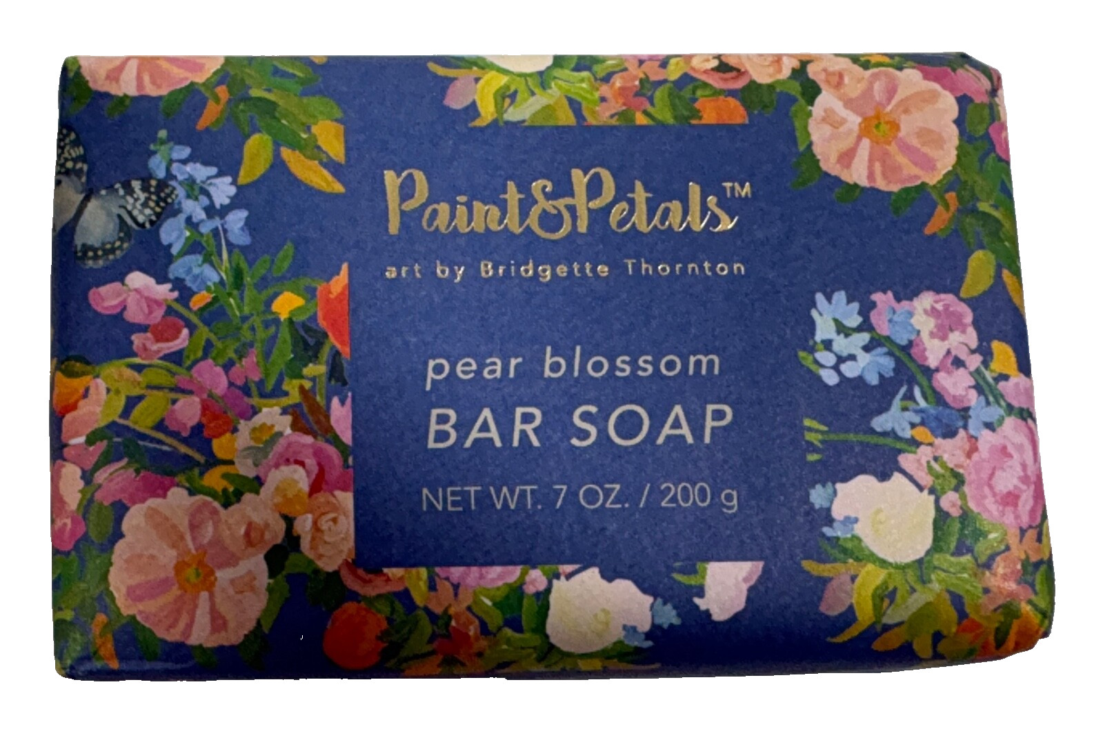 Paint & Petals Pear Blossom Bar Soap 7 oz Full Size Bar Sealed