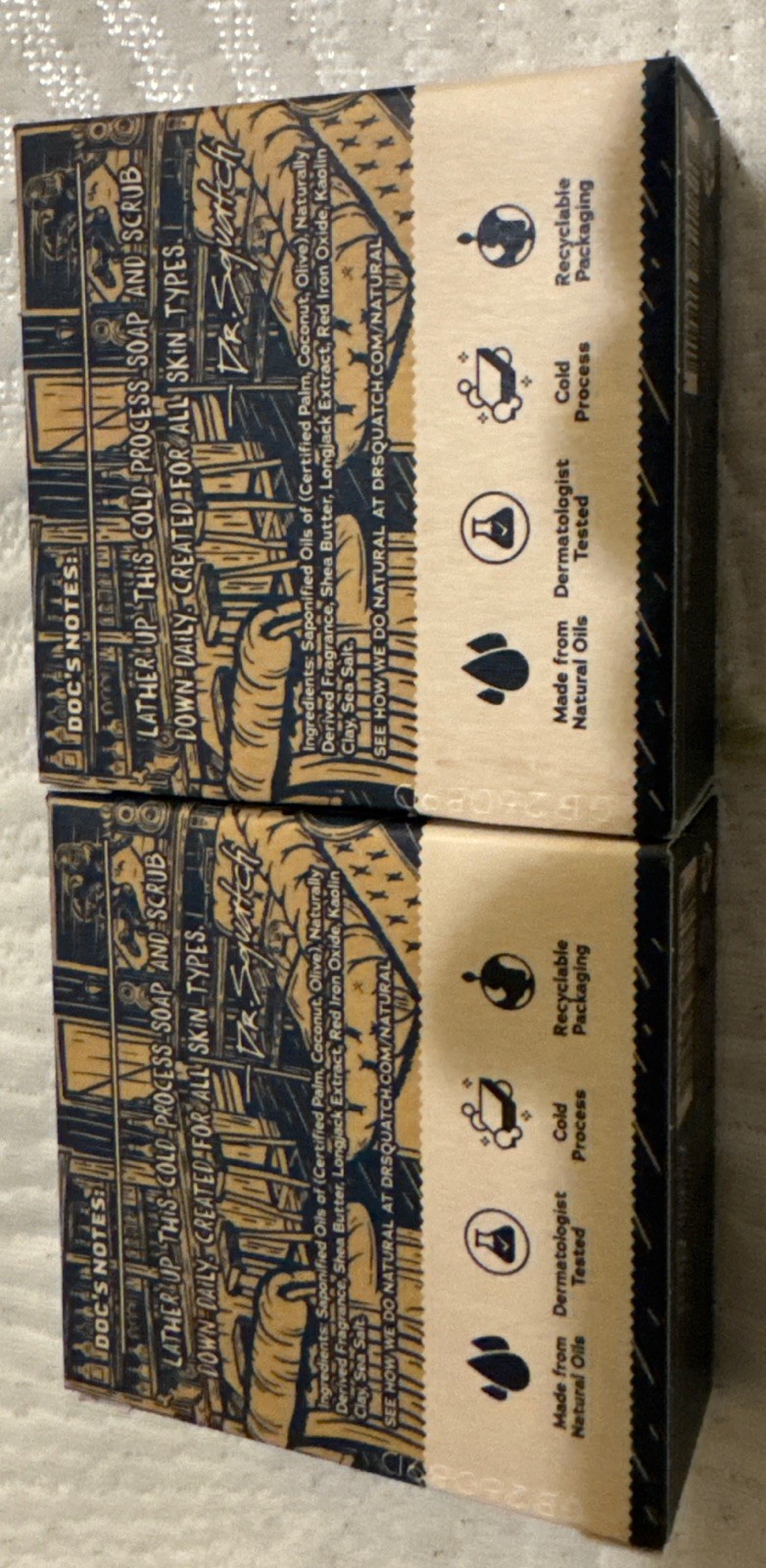 Two Dr. Squatch Men’s Natural Soap Friday Night 5 Oz Soap Bricc