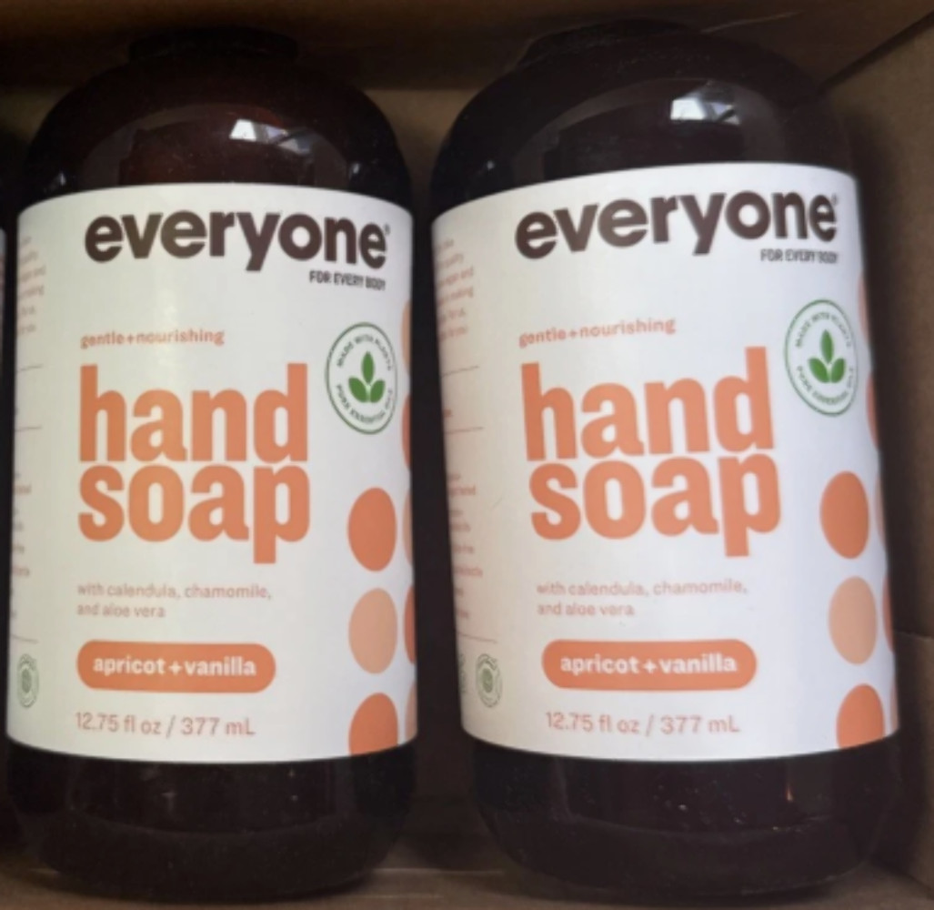 2 Pack Everyone Liquid Hand Soap, 12.75 Ounce , Apricot and Vanilla, made with E