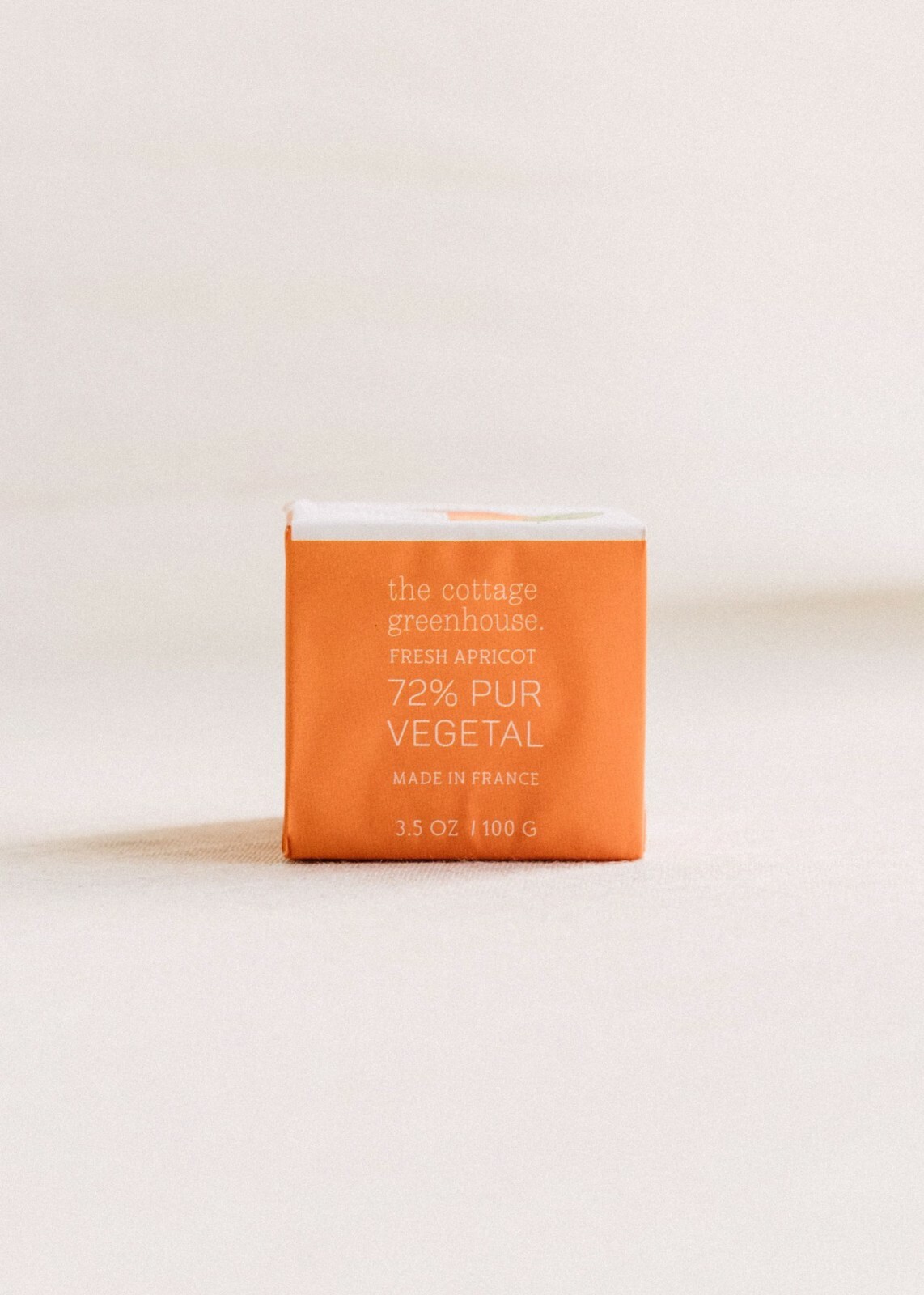 THE COTTAGE GREENHOUSE Fresh Apricot Natural French Soap – 3.5 oz NEW