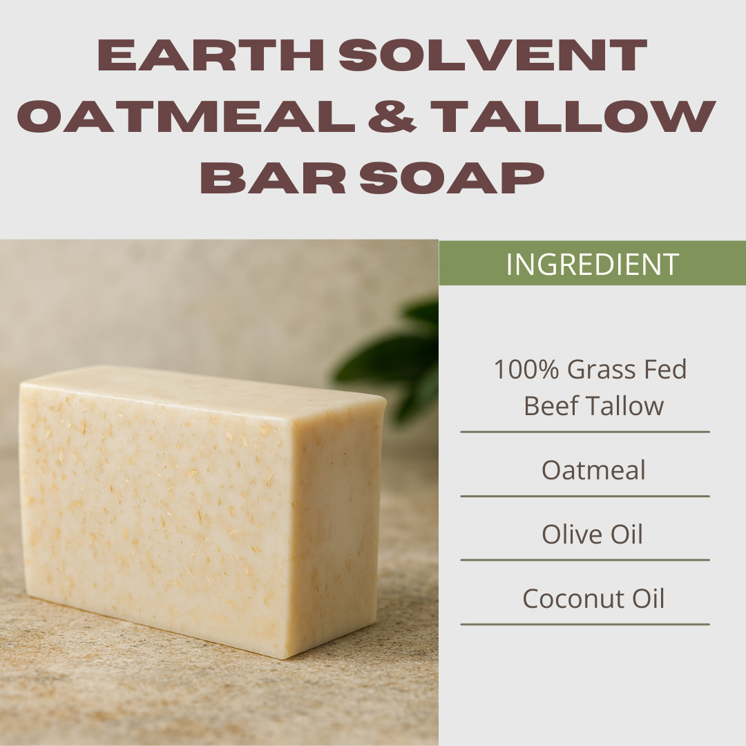 Tallow Soap Bar Natural Grass Fed Beef Tallow Soap Hypoallergenic Sensitive Skin