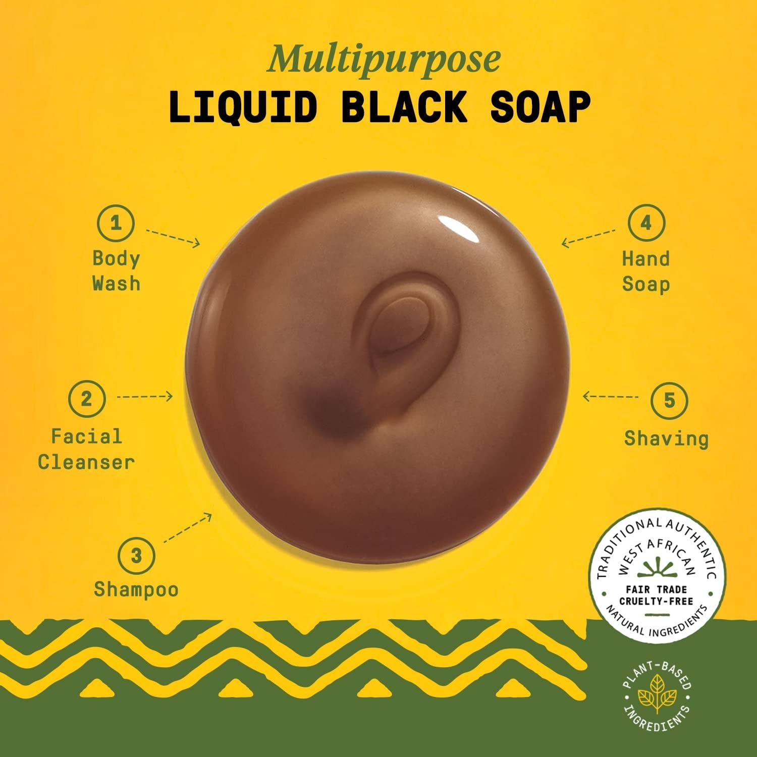 All-in-One African Black Soap, Eucalyptus Tea Tree