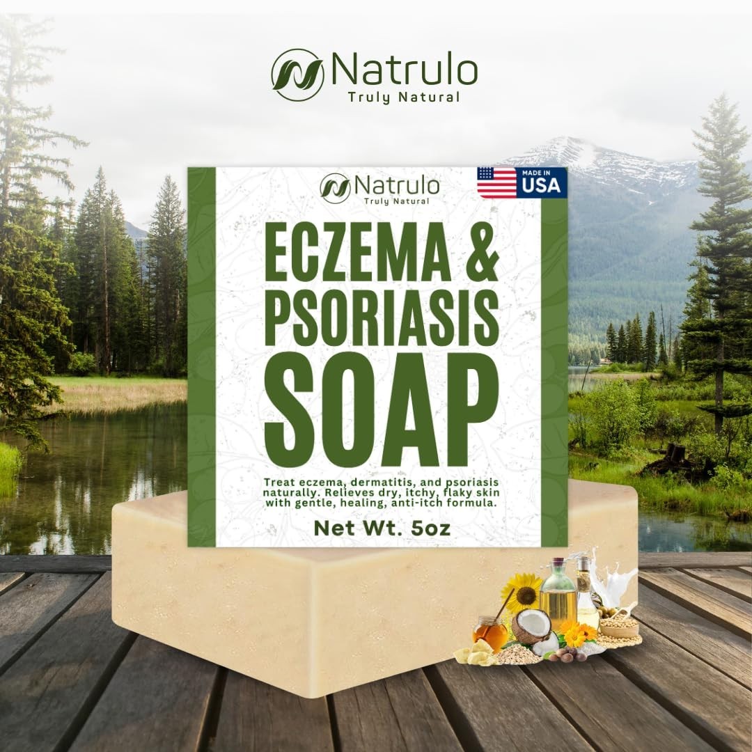 Eczema Soap Bar for Face and Body – All Natural Dermatitis, Psoriasis Treatment