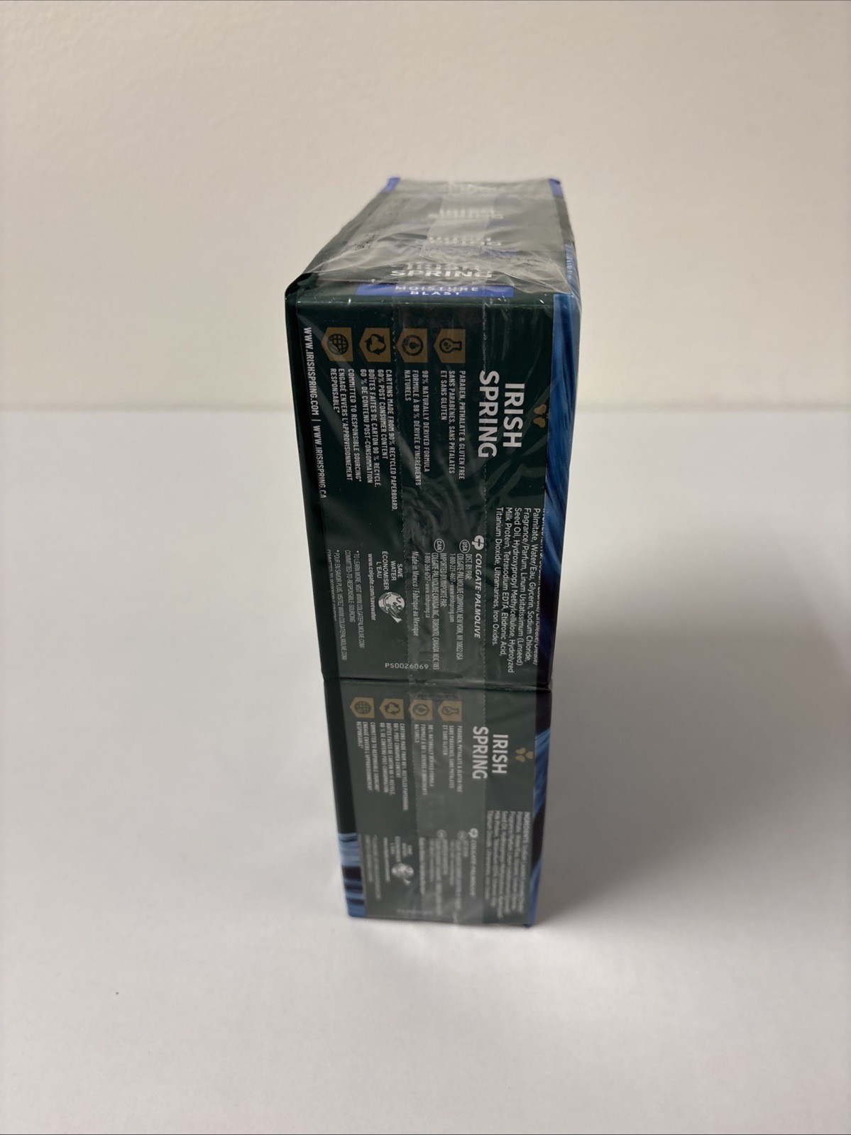 Irish Spring Deodorant Bar Soap Moisture Blast w HydroBeads 3.75oz 8 Pack B11-42