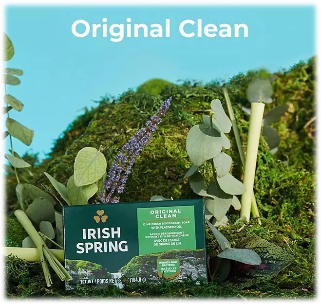 Irish Spring Bar Soap, Original Clean 4 oz. -10 bars