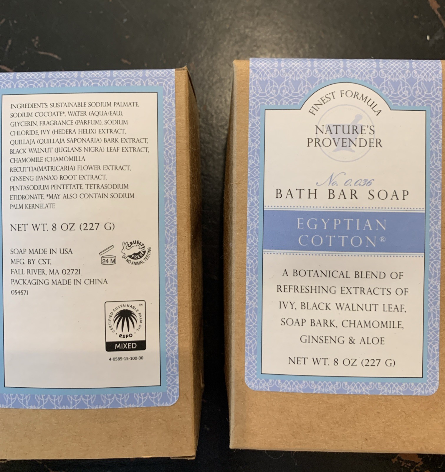 2 Bars Egyptian Cotton Bath Soap Nature’s Provender