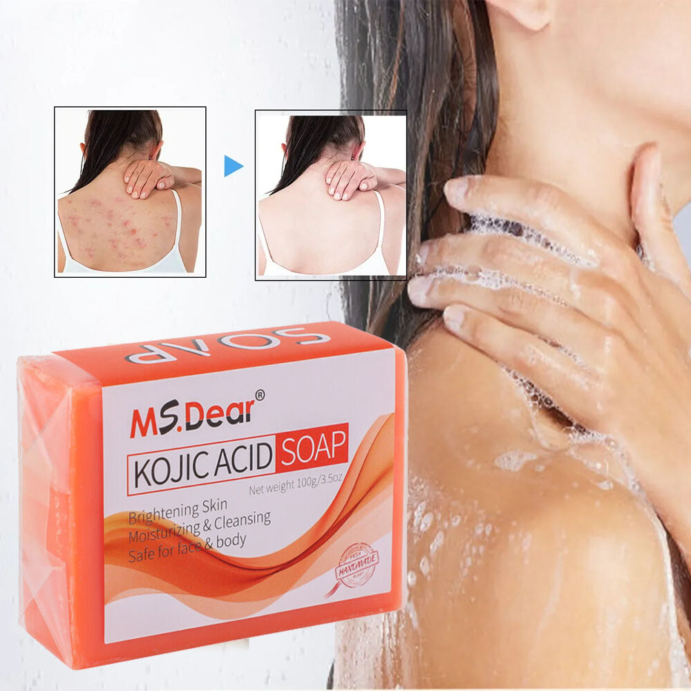 Original Kojic Acid Soap for Dark Spots Whitening, Turmeric Soap Skin Lightening