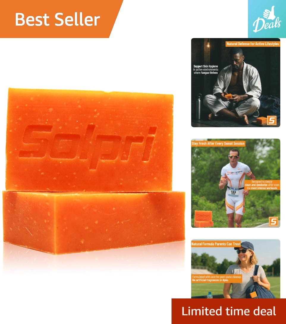 2-Pack Shield Athletic Soap Bar with Tea Tree & Eucalyptus – 4oz for Fresh Feet