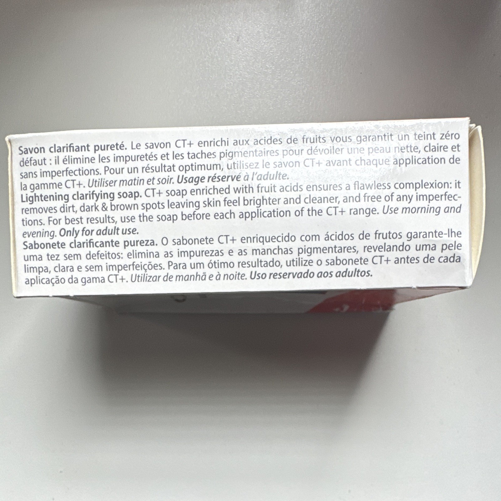CT+ Clear Therapy Clarifying Soap Bar with Carrot Oil & Fruit Acids 200g