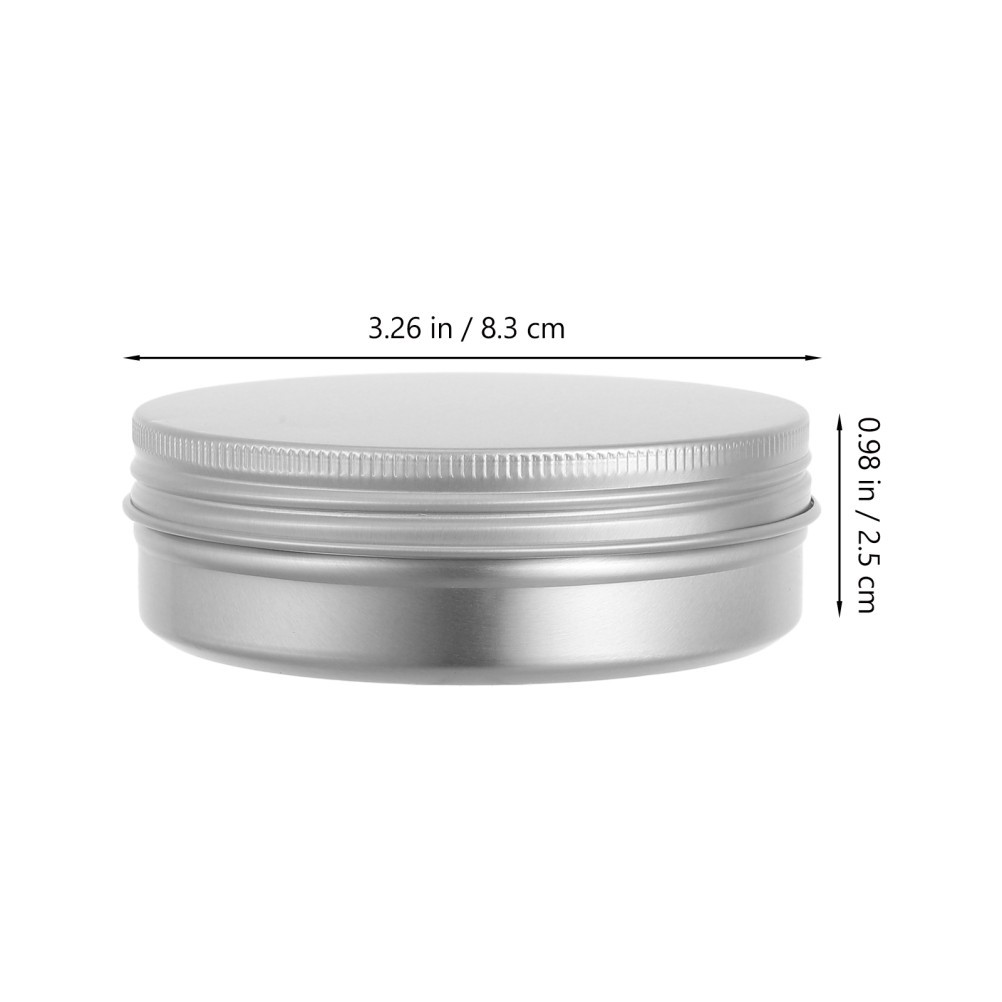 3Pcs Lightweight Aluminum Soap Boxes with Lid Reusable Soap Containers Silver