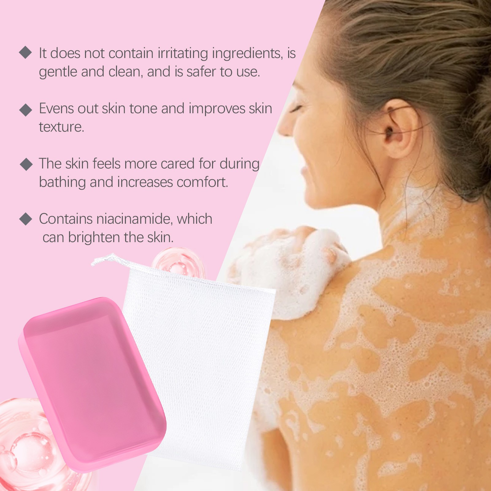Moisturizing Hydrating Bath Soap Bar Gentle Skin Cleansing Soap