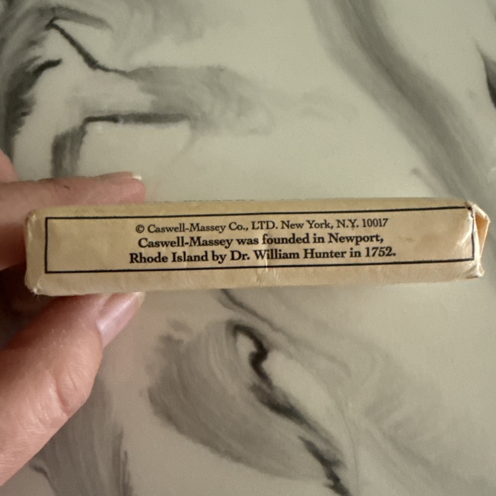 Dr. Hunter’s Original Castile Soap Caswell-Massey 1.5 OZ wrapped Travel Size