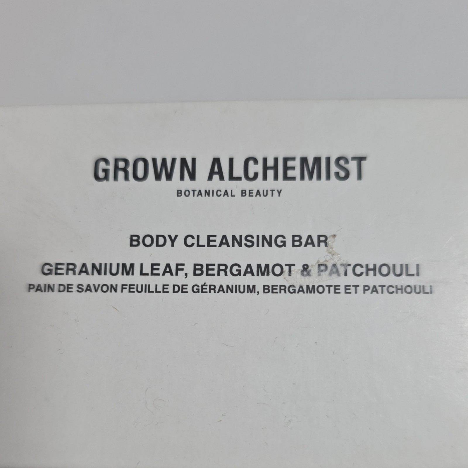 Grown Alchemist Botanical Beauty Body Cleansing Bar Organic Geranium Bergamot
