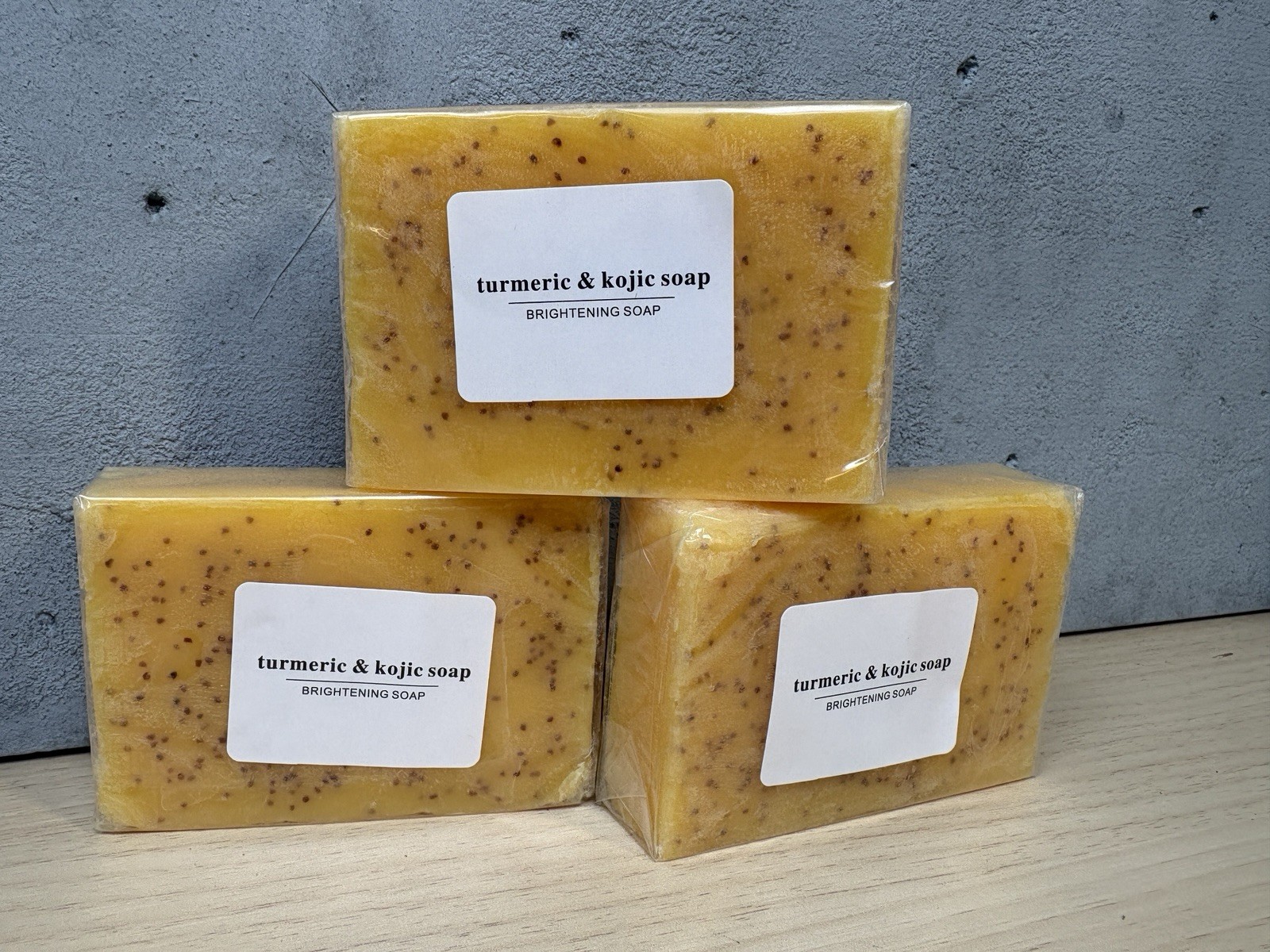 3 Pcs Turmeric and Kojic Soap Bar, Kojic Acid Soap for Hyperpigmentation