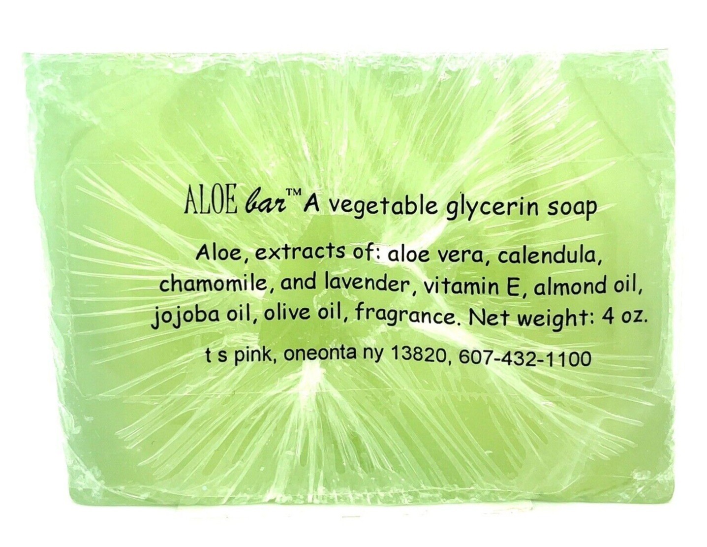 Aloebar Organic Aloe Vera Soap Bar 4 Oz By T S Pink