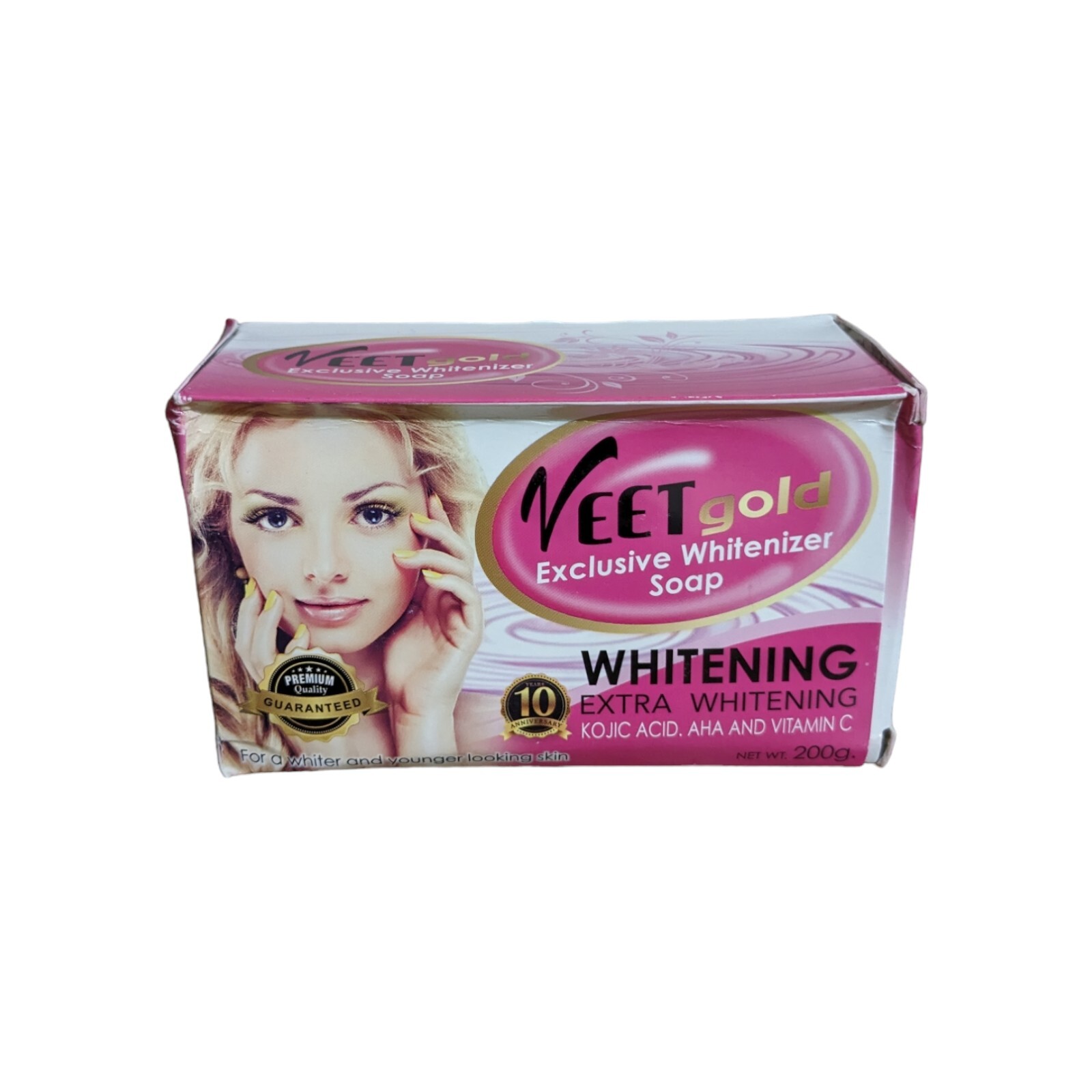 Veet gold exclusive whitenizer soap Kojic Acid AHA And Vitamin C 1pc