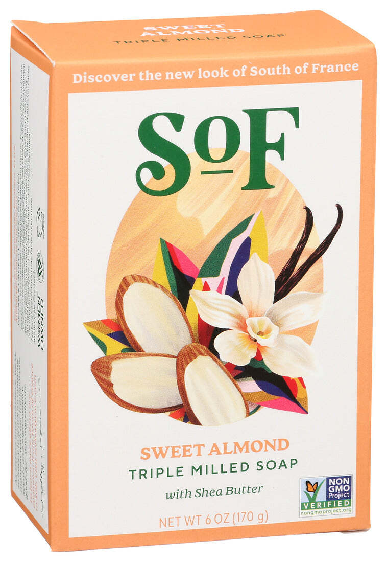 South Of France Bar Soap Sweet Almond 1 Each 6 Oz