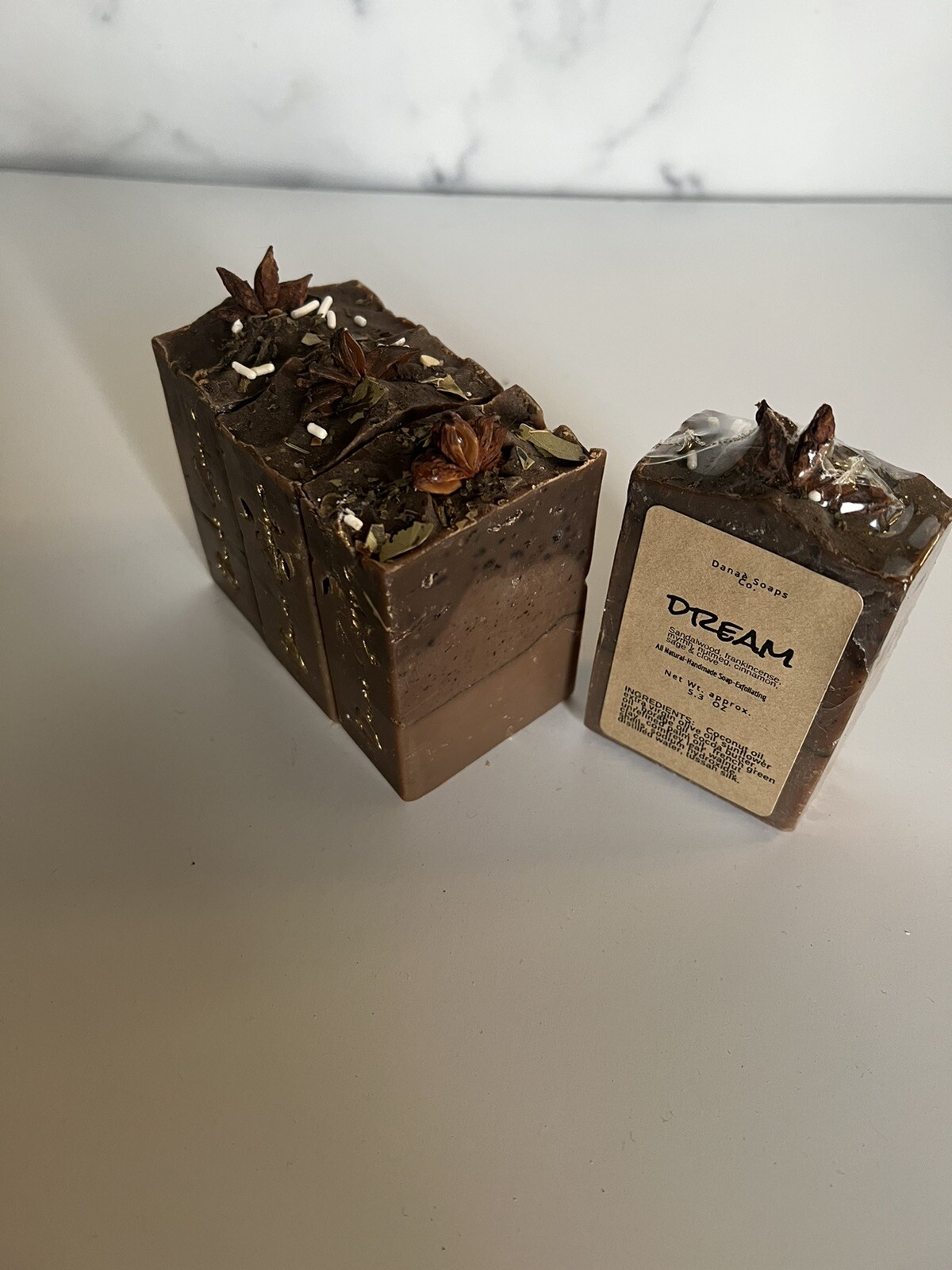 Dream soap Bar 5OZ Artisan Soap, HANDMADE Sandalwood,frank&myrhh,clove EXFOLIATE