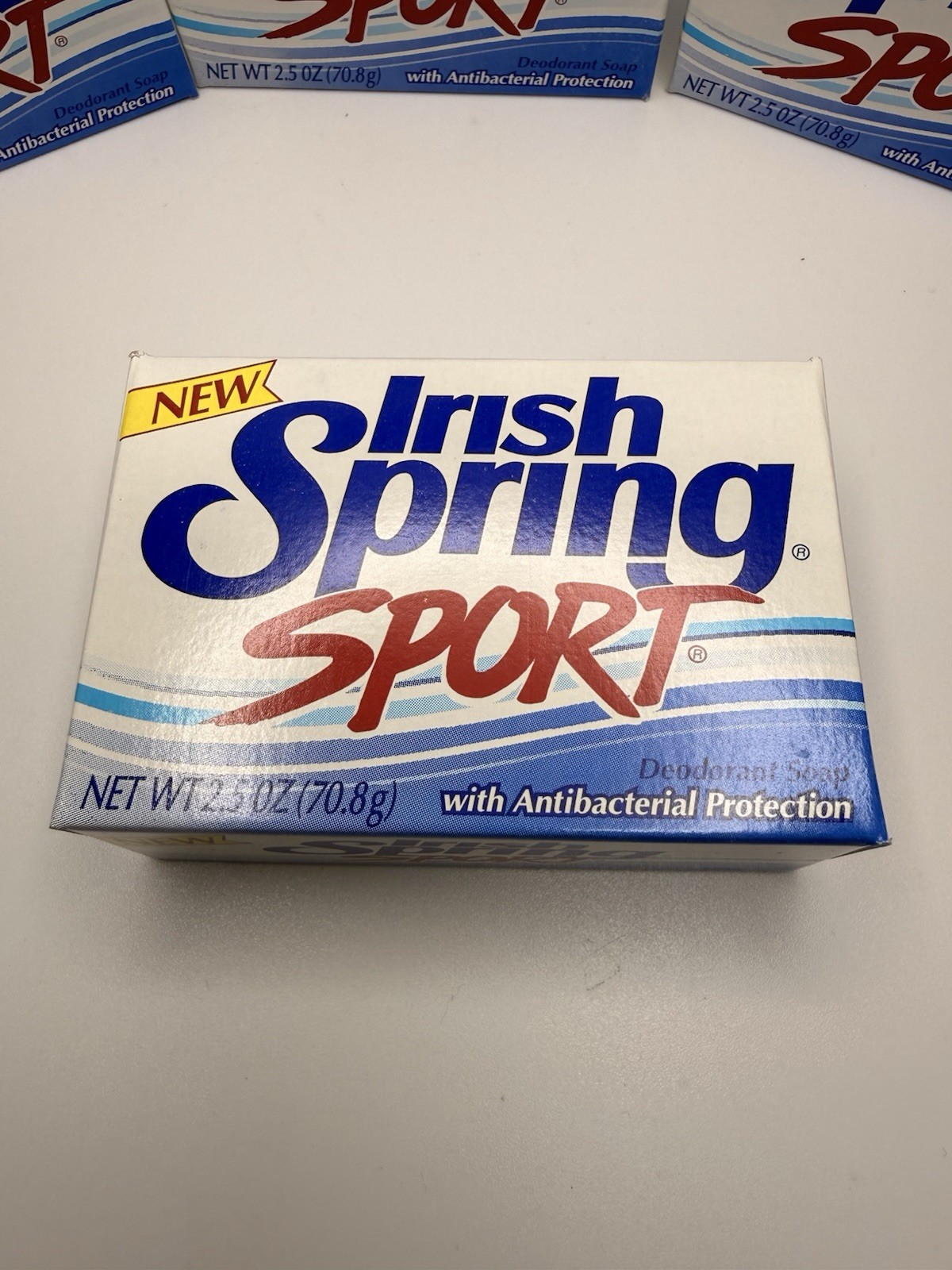 VTG Irish Spring Sport Deodorant Soap Bars 8 Bars (2.5 oz Each) New In Box