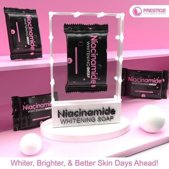 5 Bars Prestige International Niacinamide Whitening Soap, 75g Each