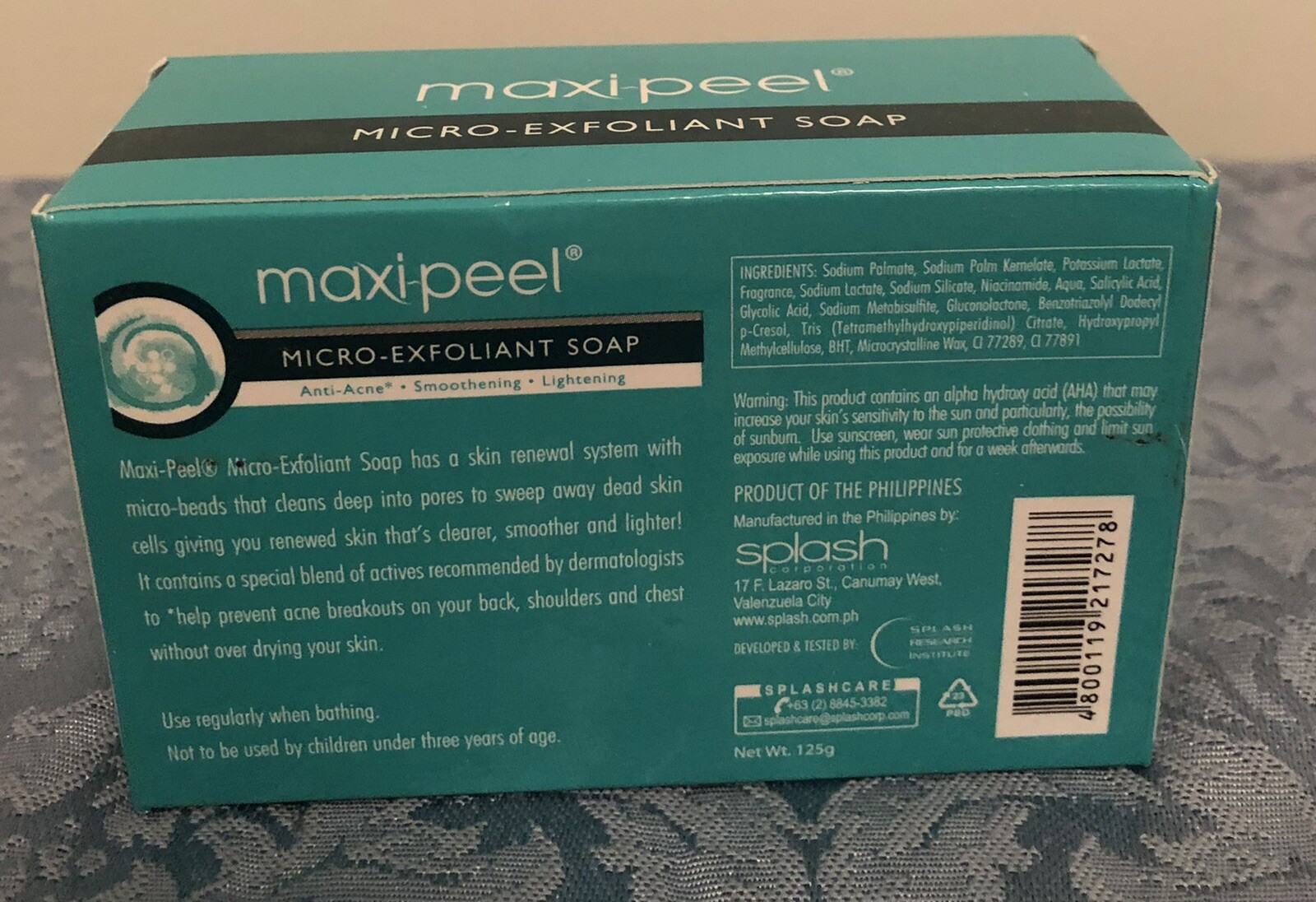 1- Maxi peel Micro Exfoliant soap 125g