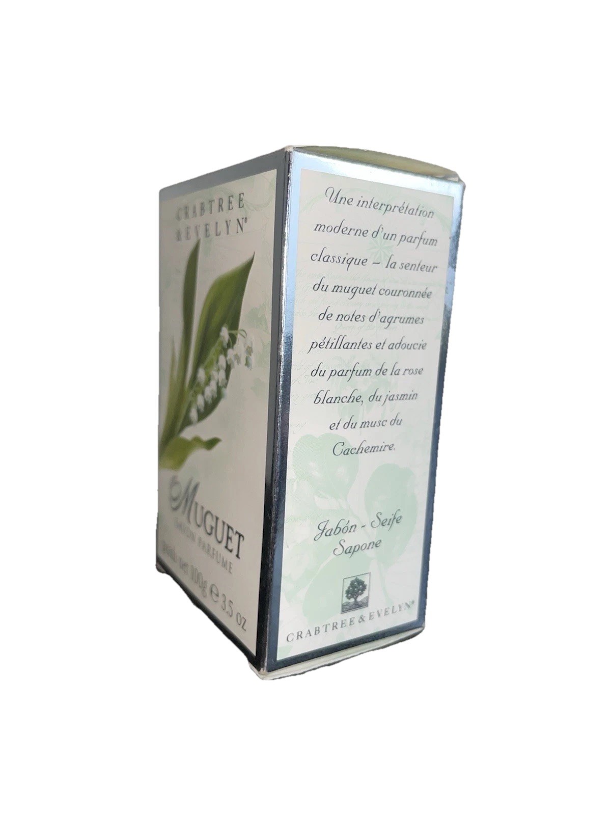 Lily Of The Valley Muguet Perfumed Bath Bar Soap Crabtree Evelyn Vintage 3.5 oz