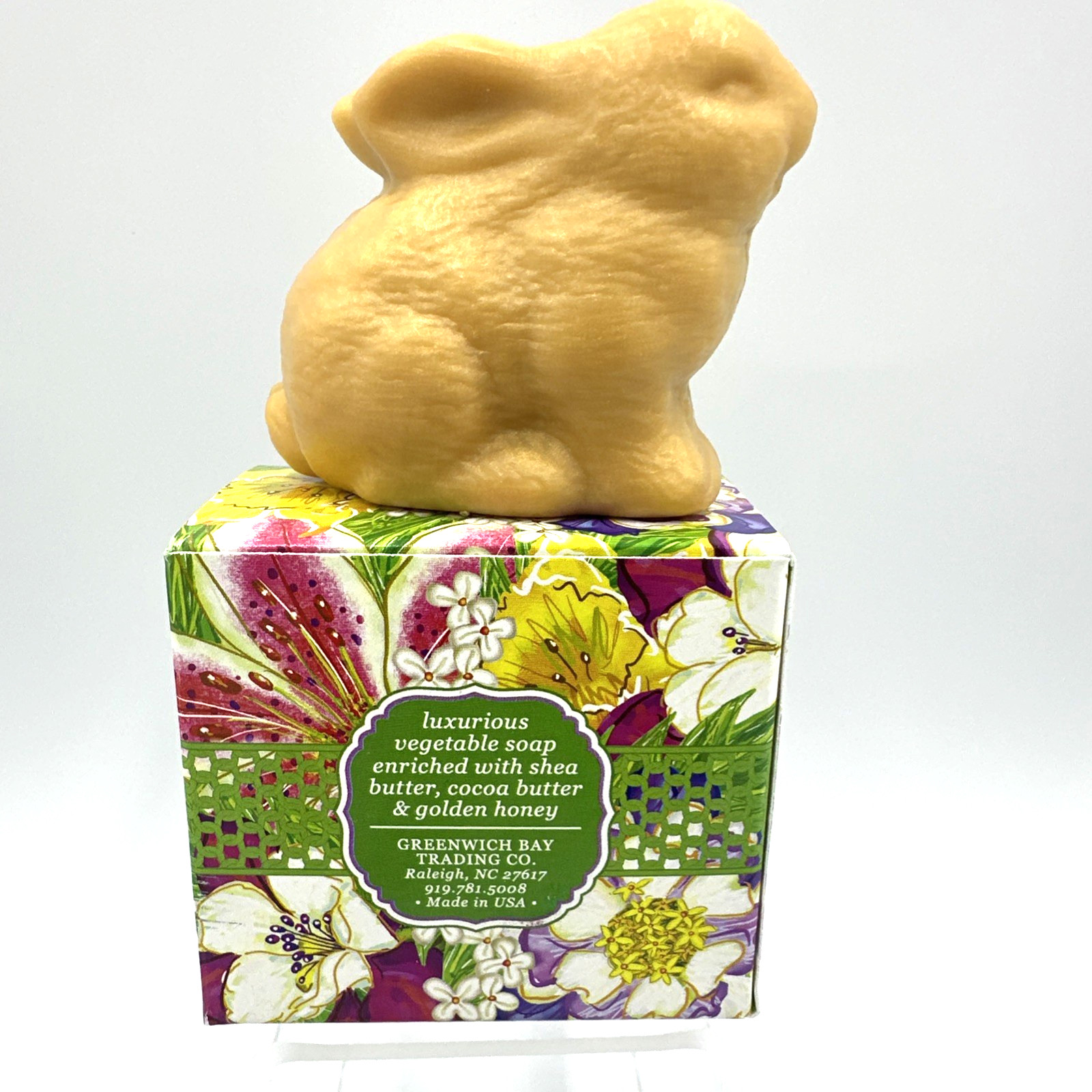 Greenwich Bay Garden Bunny Sculpted Soap Lot Of 4 (3oz Each) 2.5 x 3 Inch