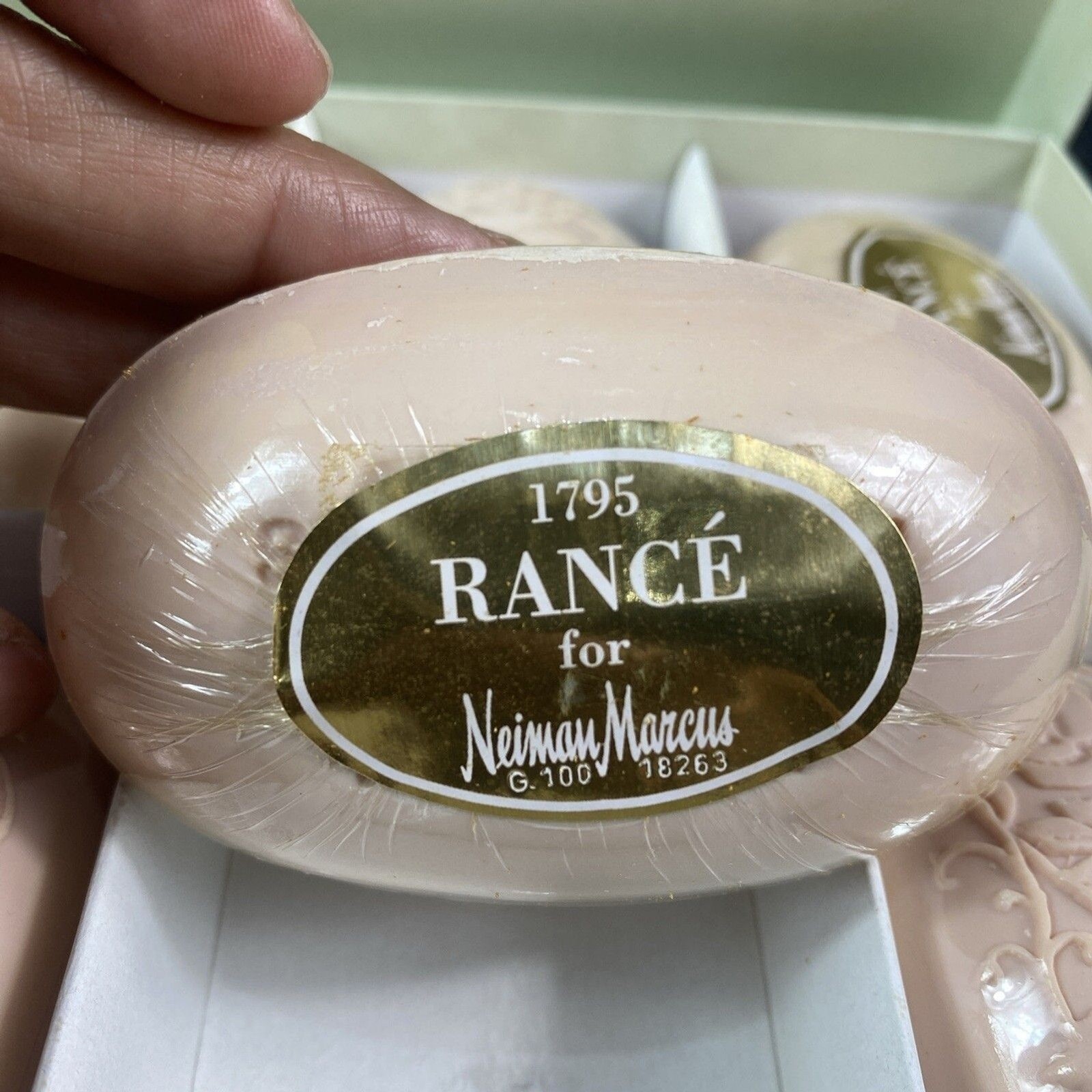 Rance 1795 Olio di Rose Fine Soaps 6 x 100g Bars Wrapped Gift Box Italy Luxury