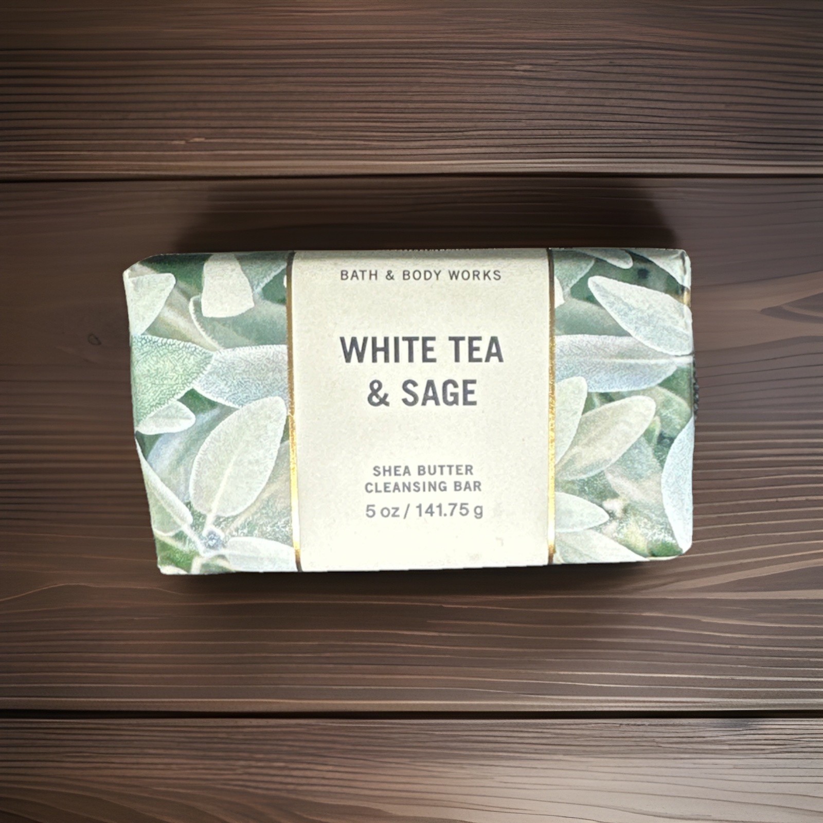 Bath & Body Works Cleansing Bar Soap “White Tea & Sage” Shea Butter 5 oz