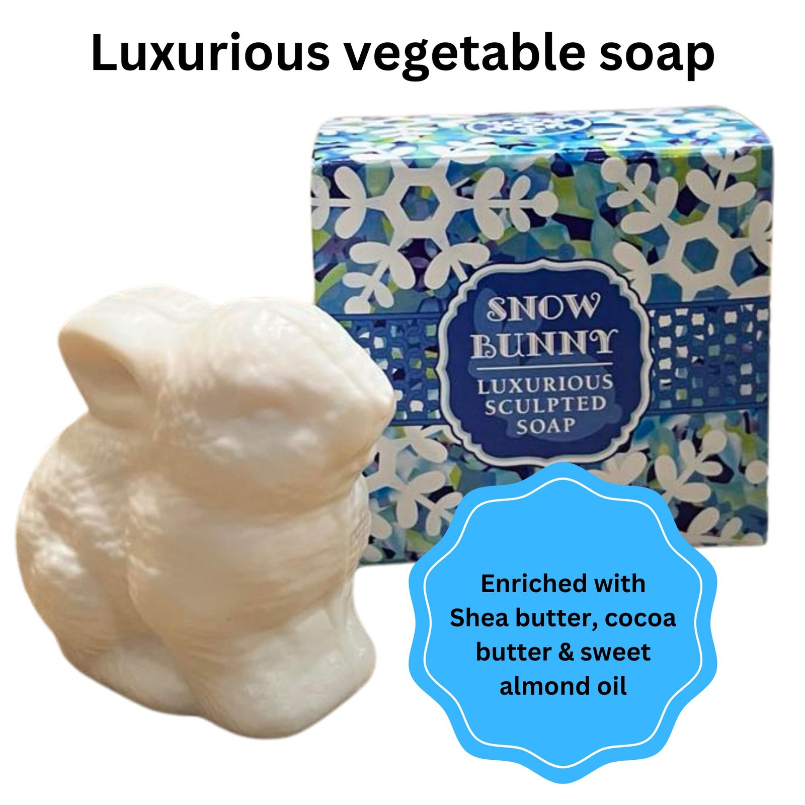 Sculpted Bunny Soap Set by Greenwich Bay Trading, 3 oz Each, 4 Pieces – Love,…