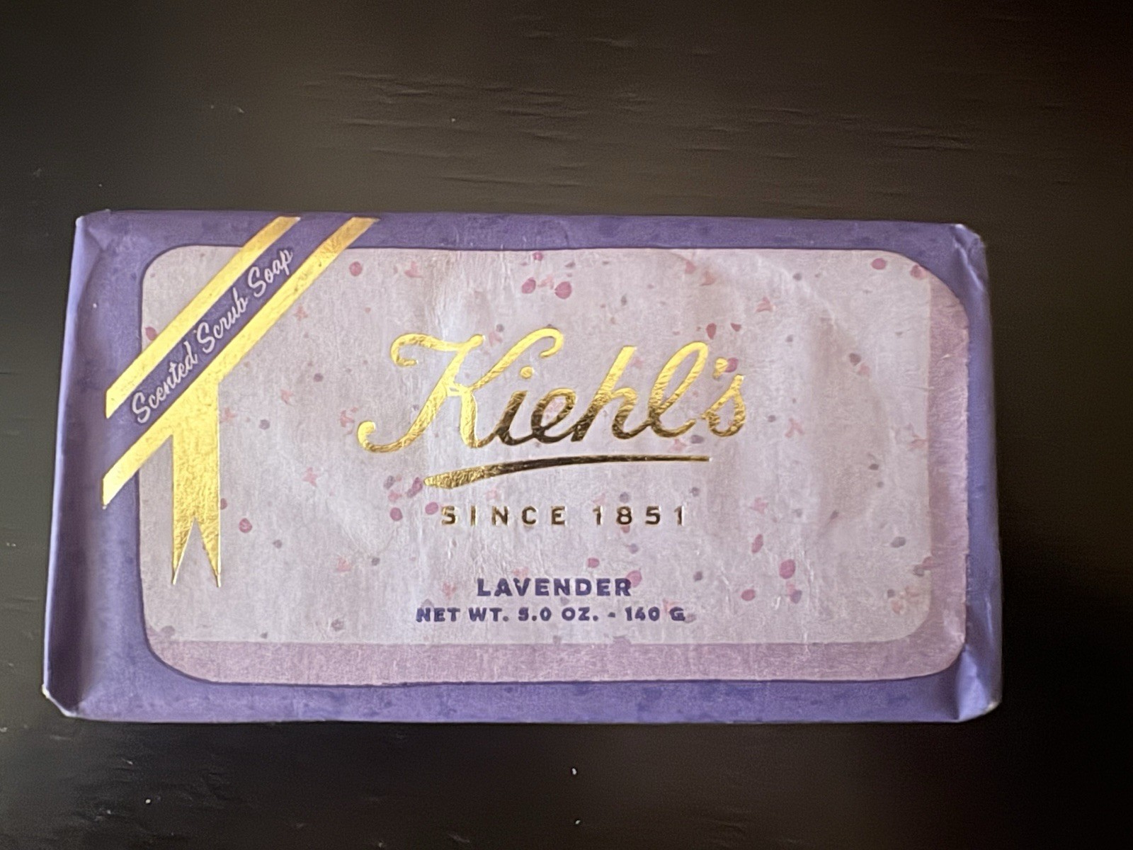 Kiehl’s Scented Scrub Soap Bar Lavender 5.0 oz. New