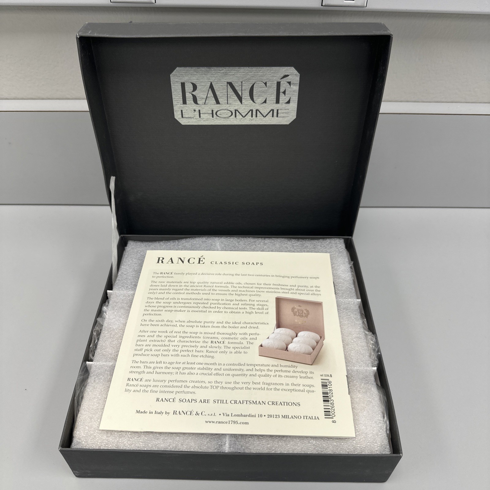 RANCÉ L’HOMME Rance Classic Perfume Soaps 5 Bars x 3.5 oz