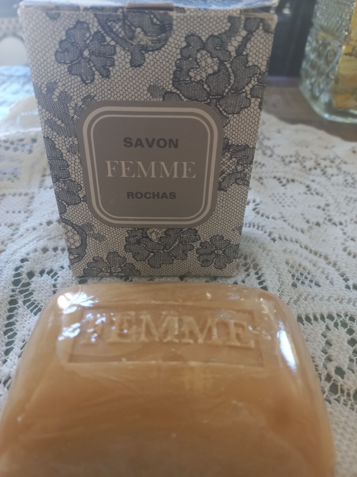 Vintage Savon Femme Rochas Vente Exclusive Soap New Old Stock Made In France