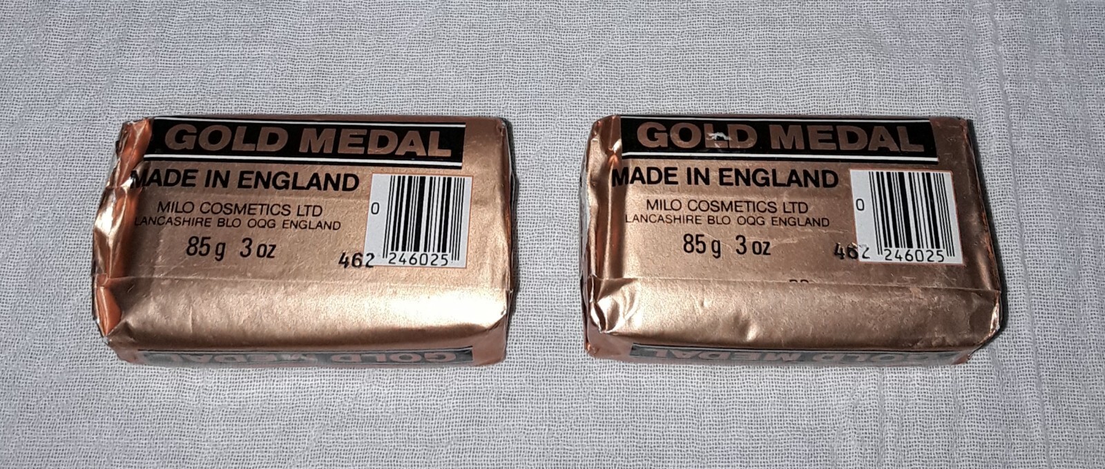 VINTAGE GOLD MEDAL BEAUTY BAR SOAP BY EDENFIELD 3 OZ BARS MILO COSMETICS NOS