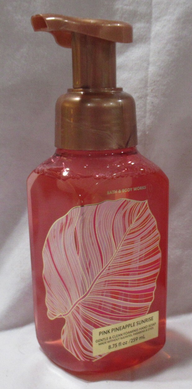 Bath & Body Works Gentle Foaming Hand Soap Set Lot of 2 PINK PINEAPPLE SUNRISE