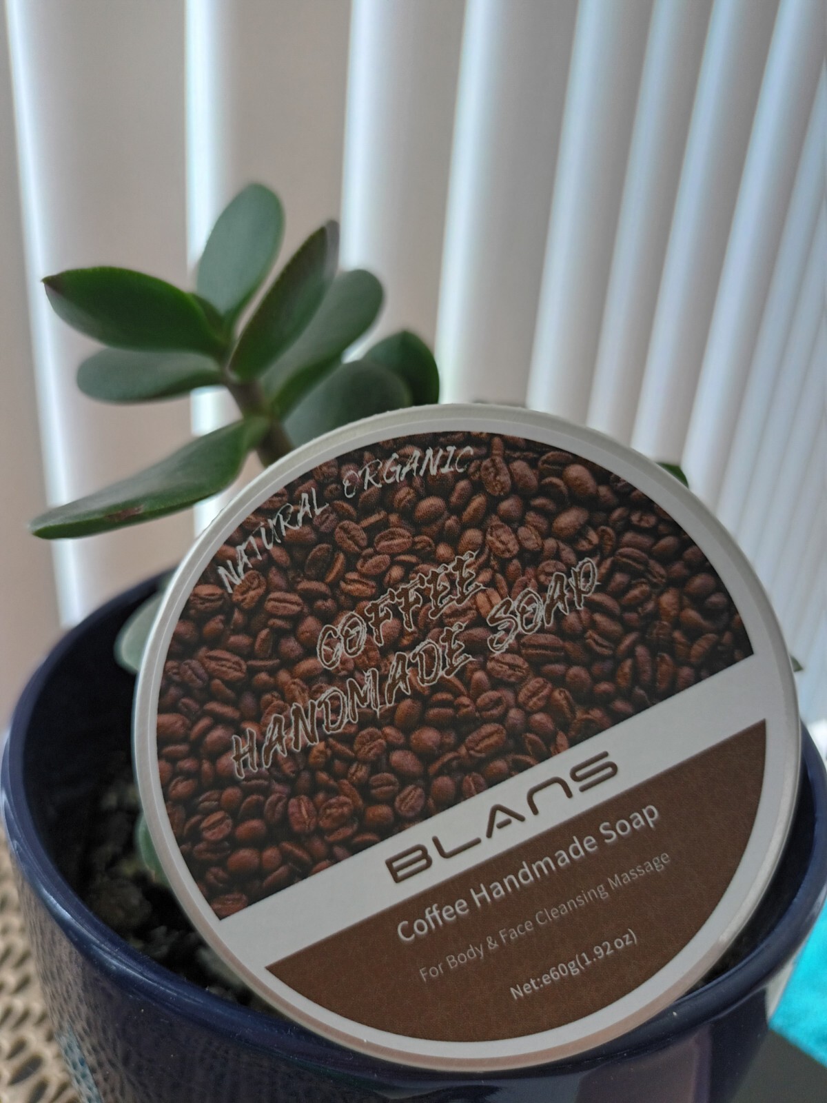 NATURAL ORGANIC/Handmade Soap -Coffee – for body & face/No residue no silicone
