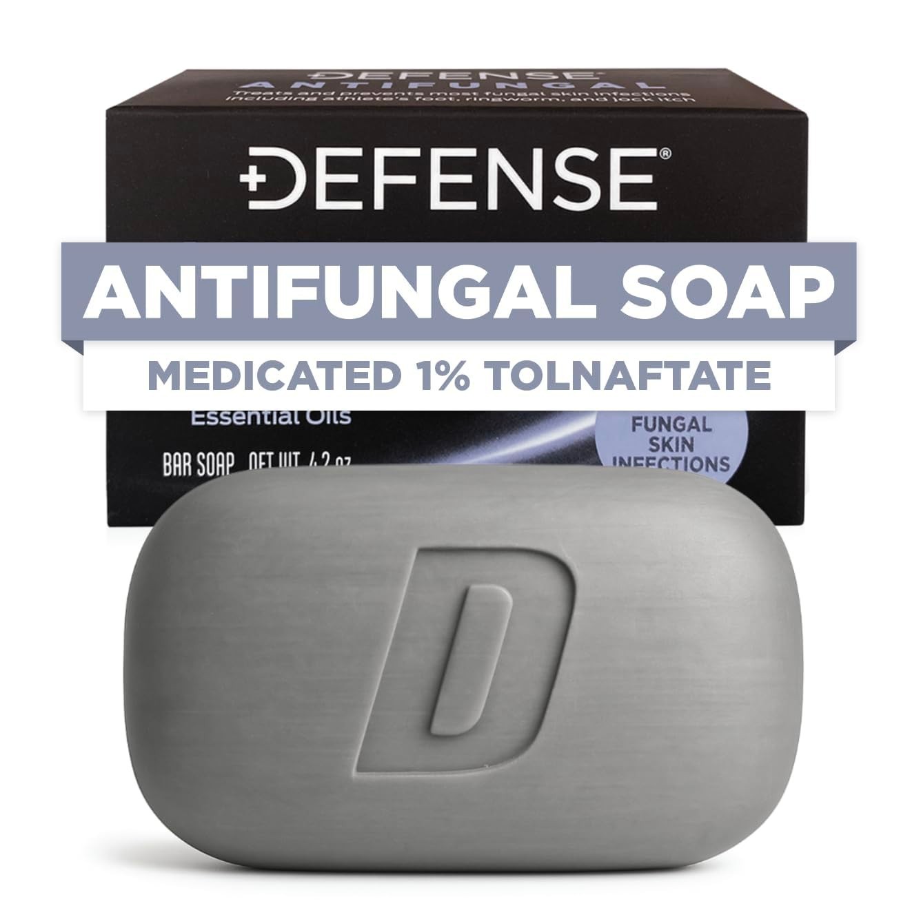 Antifungal Bar Soap for Jock Itch, Ringworm, Athlete’s Foot & Skin Fungus – Medi