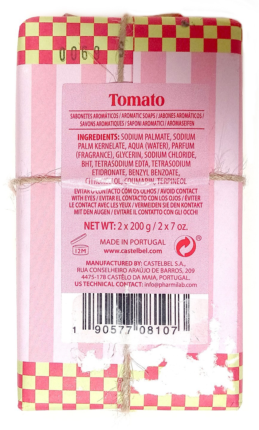 Castelbel 2 Pack 14 oz. Tomato Scented Soap Ltd. Edition Made in Portugal – New