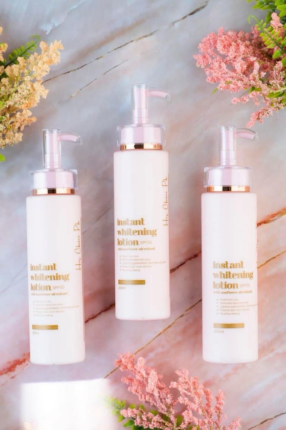 Her Choice PH Set C: Lotion, Sunflower Oil & Kojic Papaya Soap